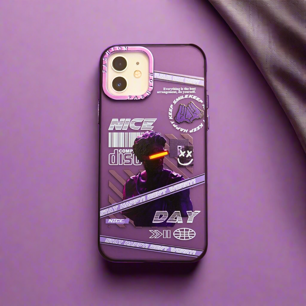 iPhone 11 GlitchSoul: Neon Purple