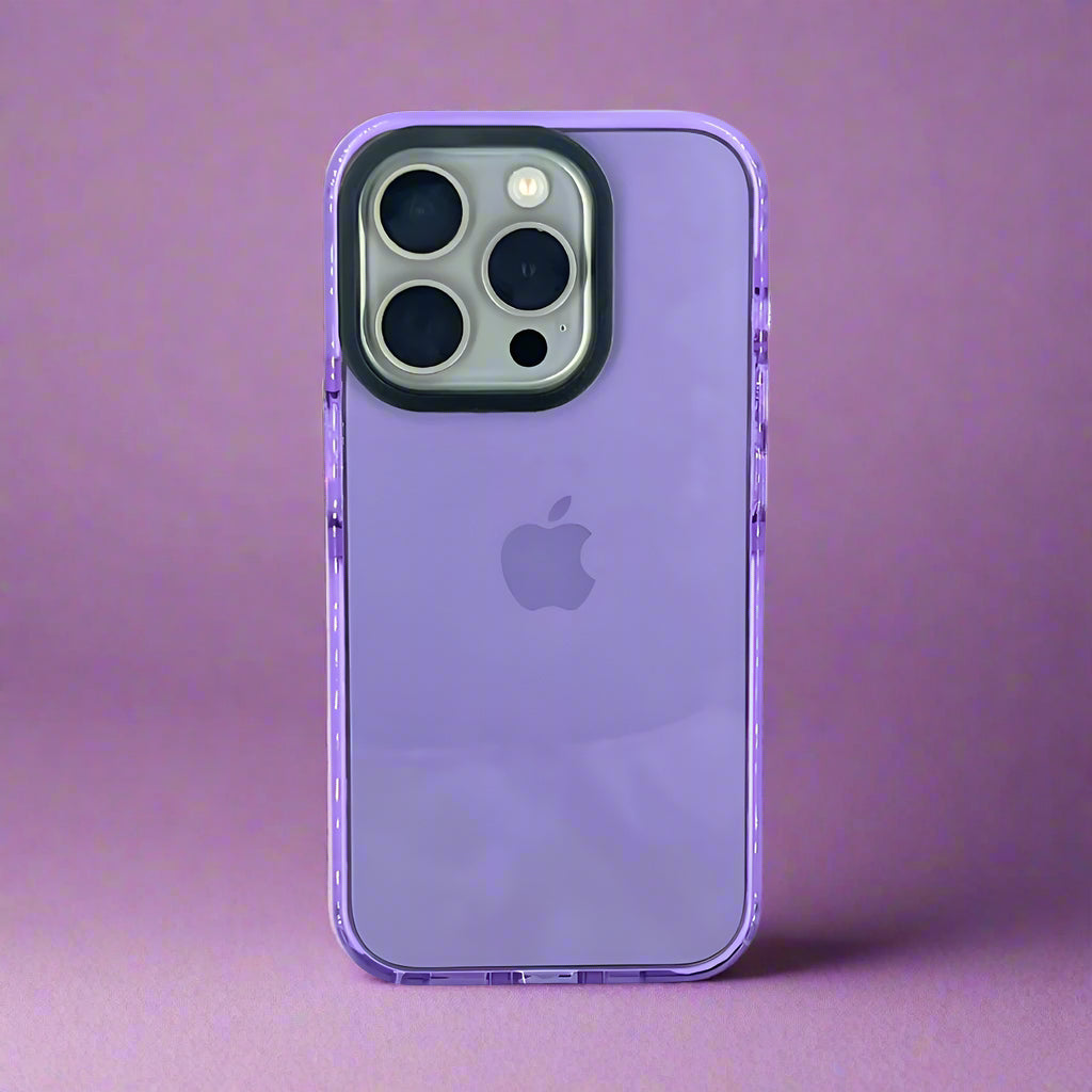 Clear iPhone Case | Minimals Pro Purple Orchid Edition