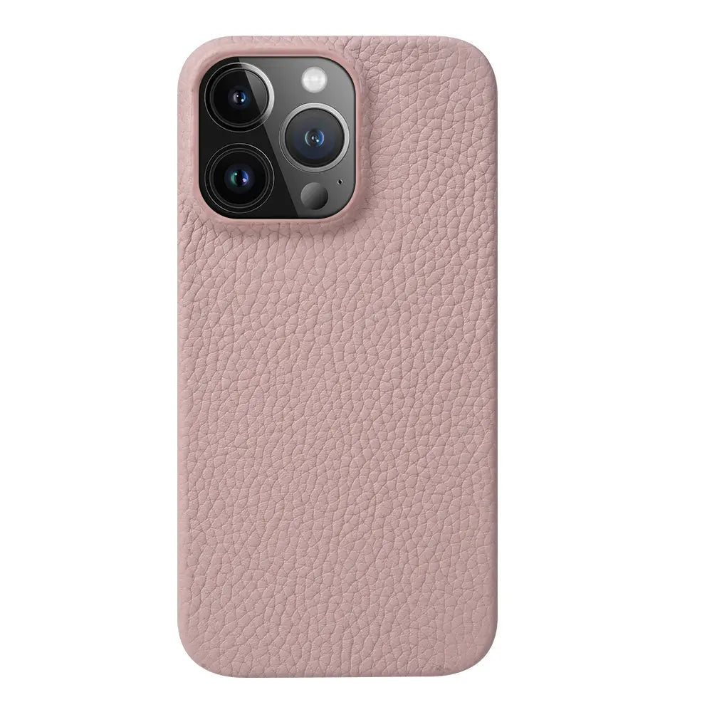 iPhone 13 Mini Luxury Real Pink Leather case without Magsafe (Top Grain Leather)