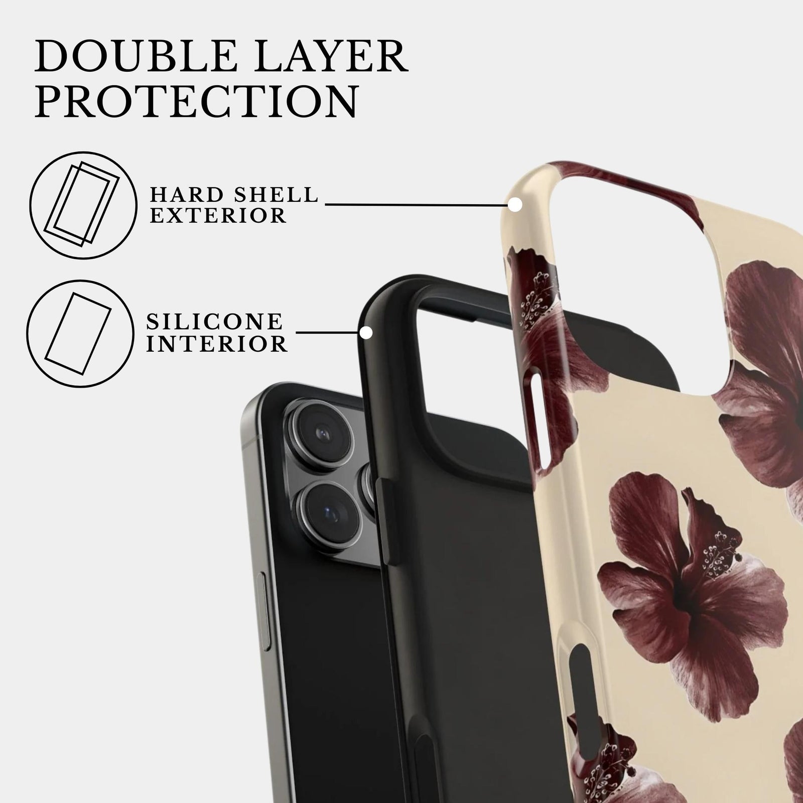 iPhone 11 Case Cover | The Velvet Hibiscus | #1166