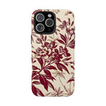 iPhone 14 Pro Case Cover | The Vintage Botanique | #1164