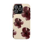 iPhone 14 Pro Case Cover | The Velvet Hibiscus | #1166
