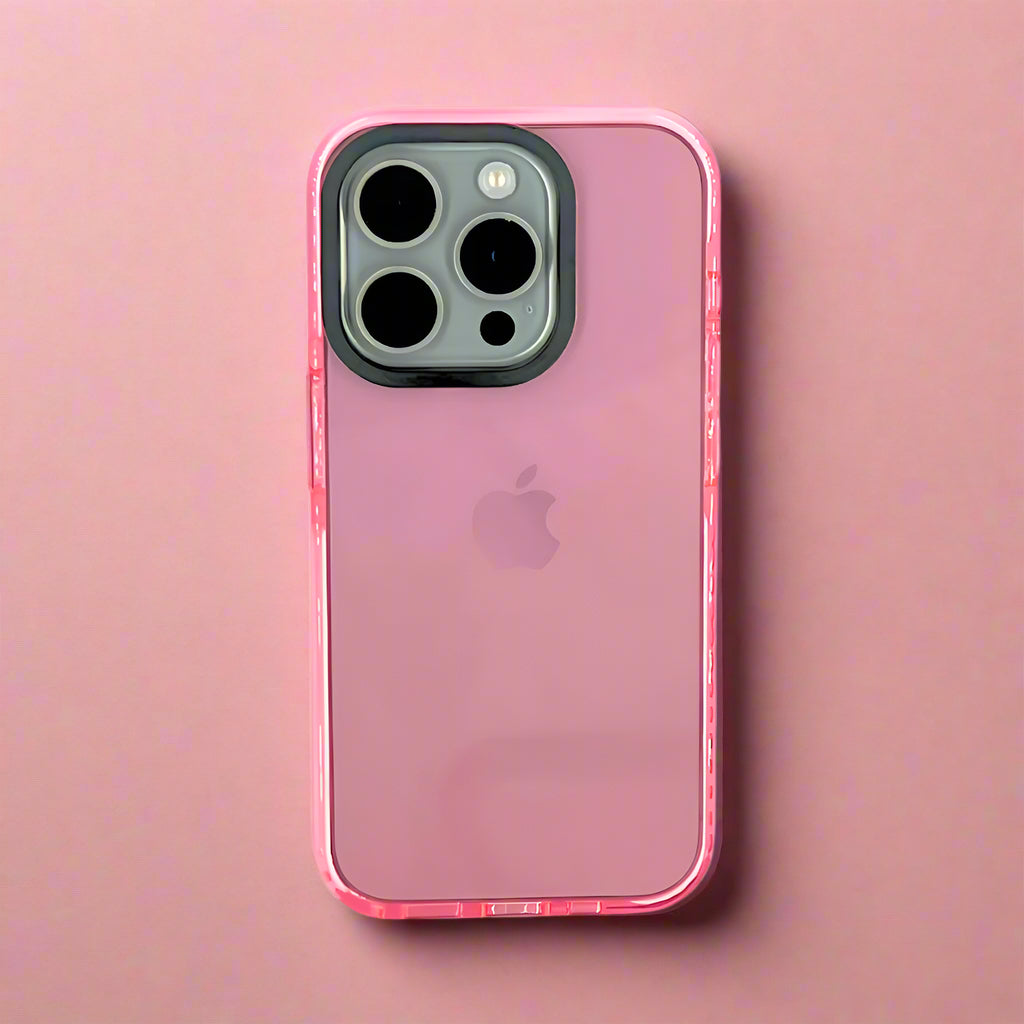 Clear iPhone Case ft Pink Minimals Edition