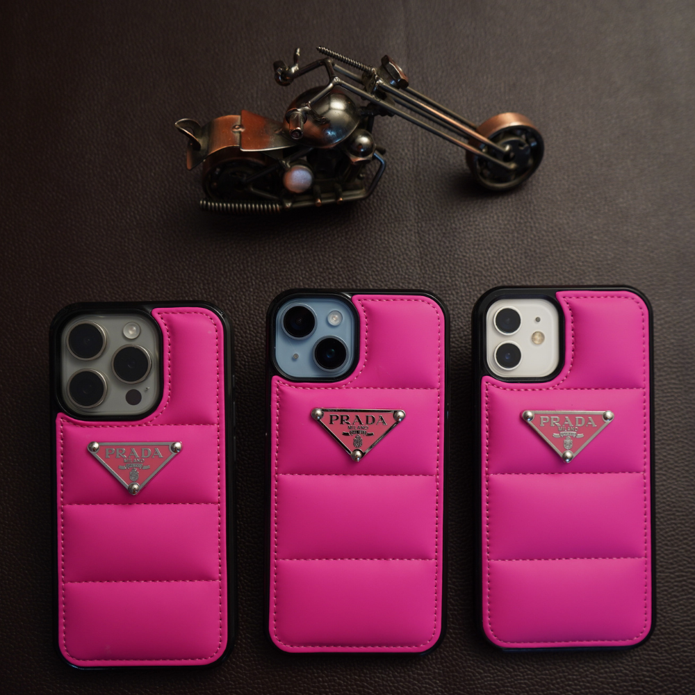 pink prada iphone case