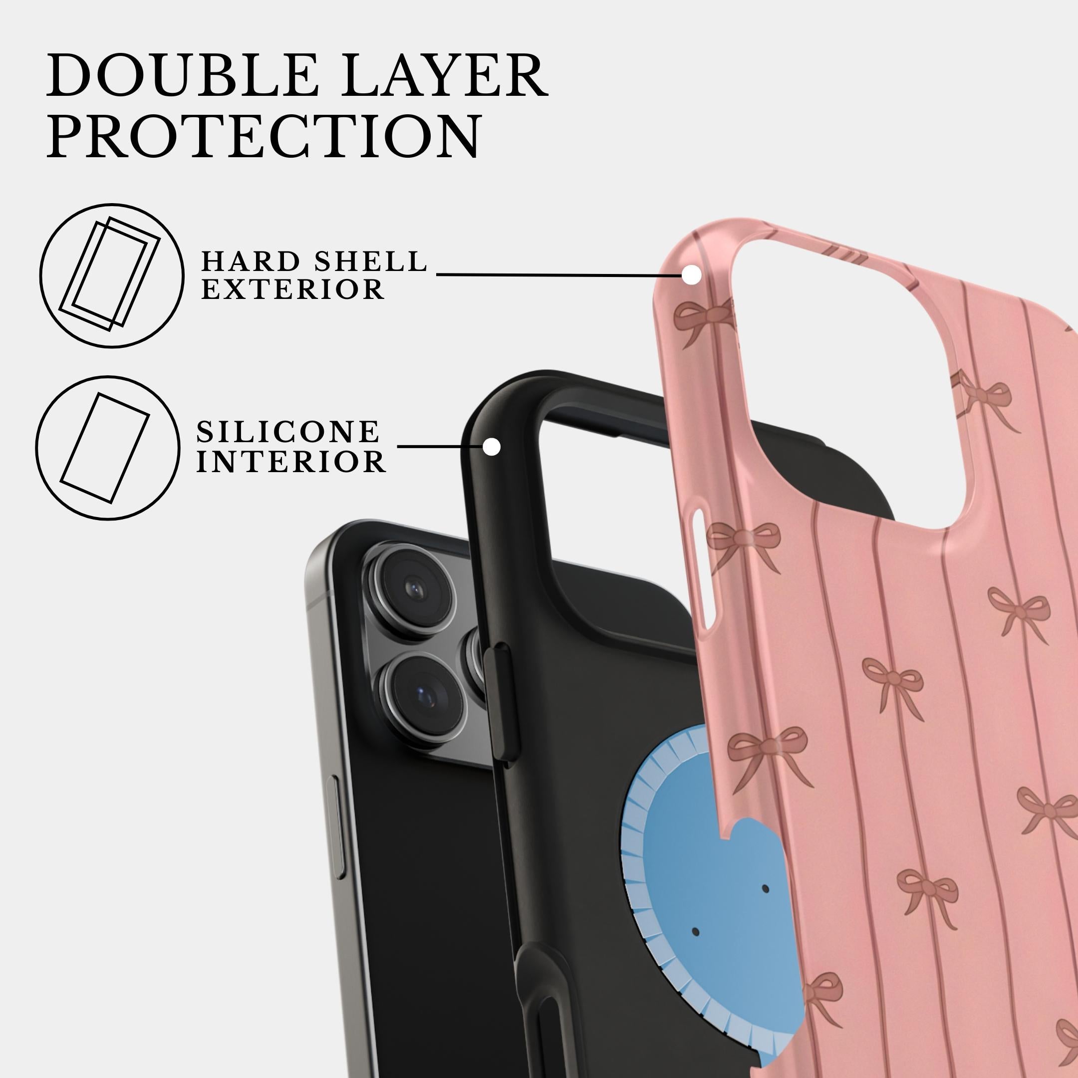 iPhone 12 Pro Max Case Cover | The Blush Ribbons | #1149