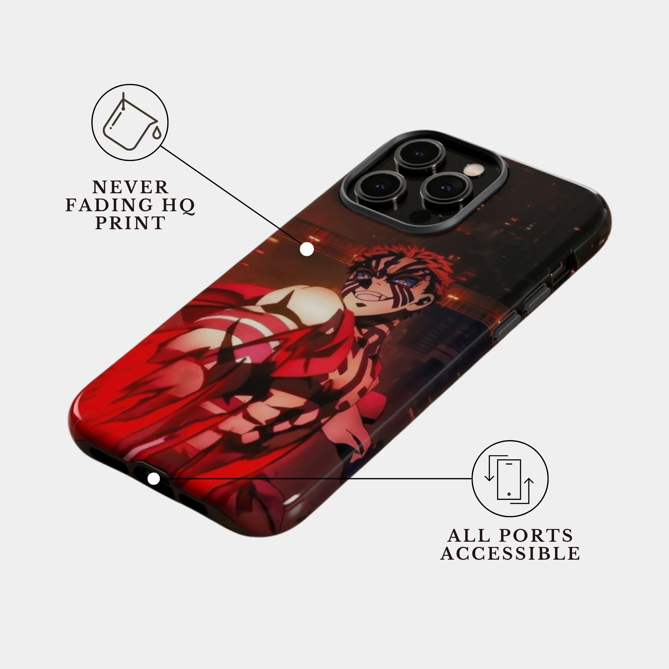 iPhone 17 Pro Case Cover | The Akaza Rebellion | #1074