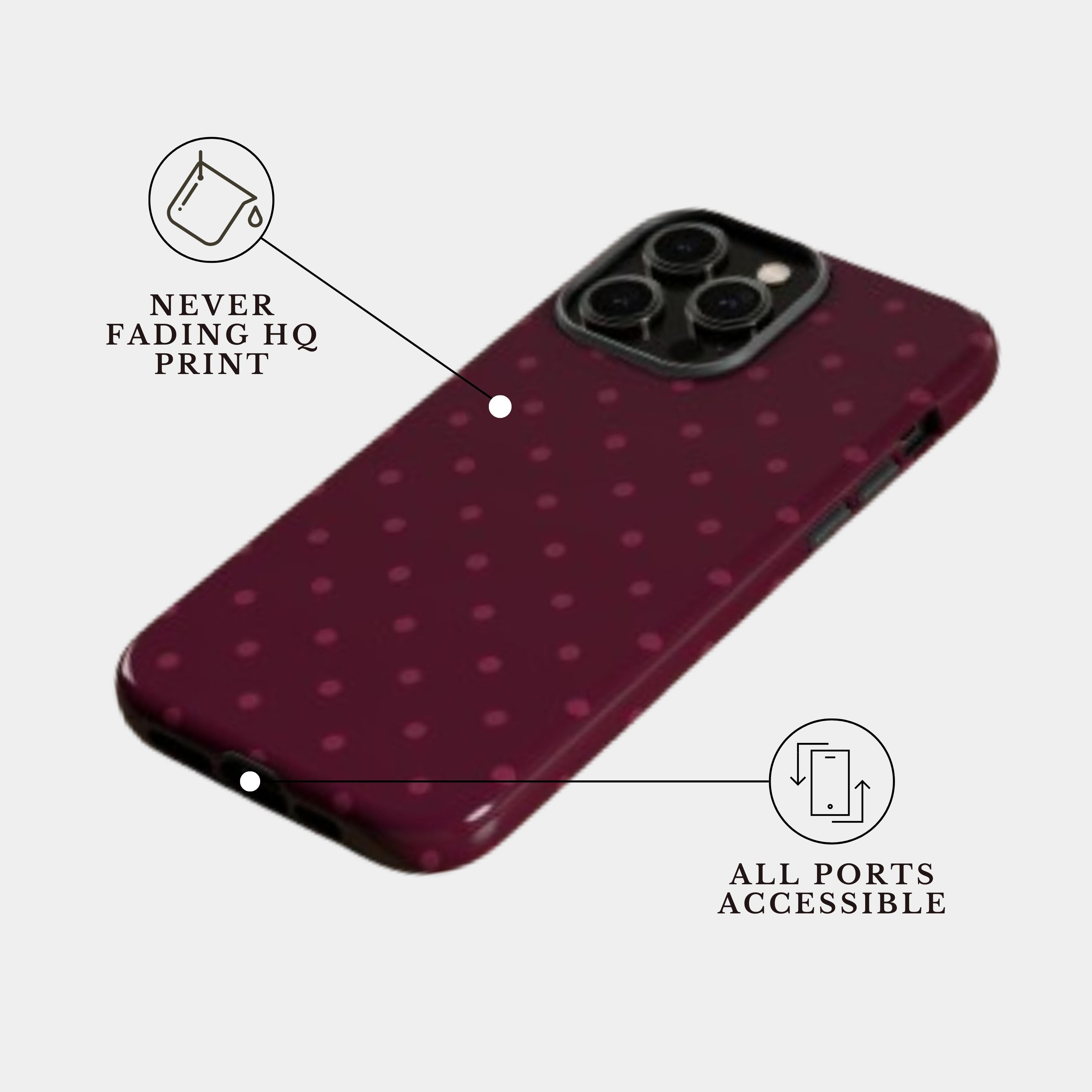 iPhone 16 Plus Case Cover | The Wine Petals | #1186
