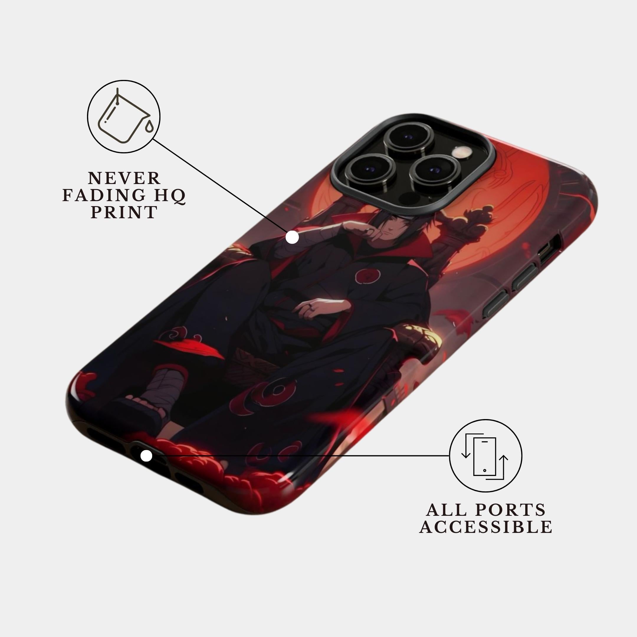 iPhone 11 Pro Case Cover | The Itachi Bloodthrone | #1115