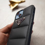 iPhone 14 Black Prada Puffer Case NAMO COVERS