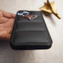 iPhone 14 Black Prada Puffer Case NAMO COVERS