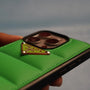 iPhone 15 Pro Green Prada Puffer Case NAMO COVERS