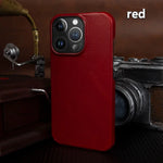 iPhone X Shades of Glory Red Leathers NAMO COVERS