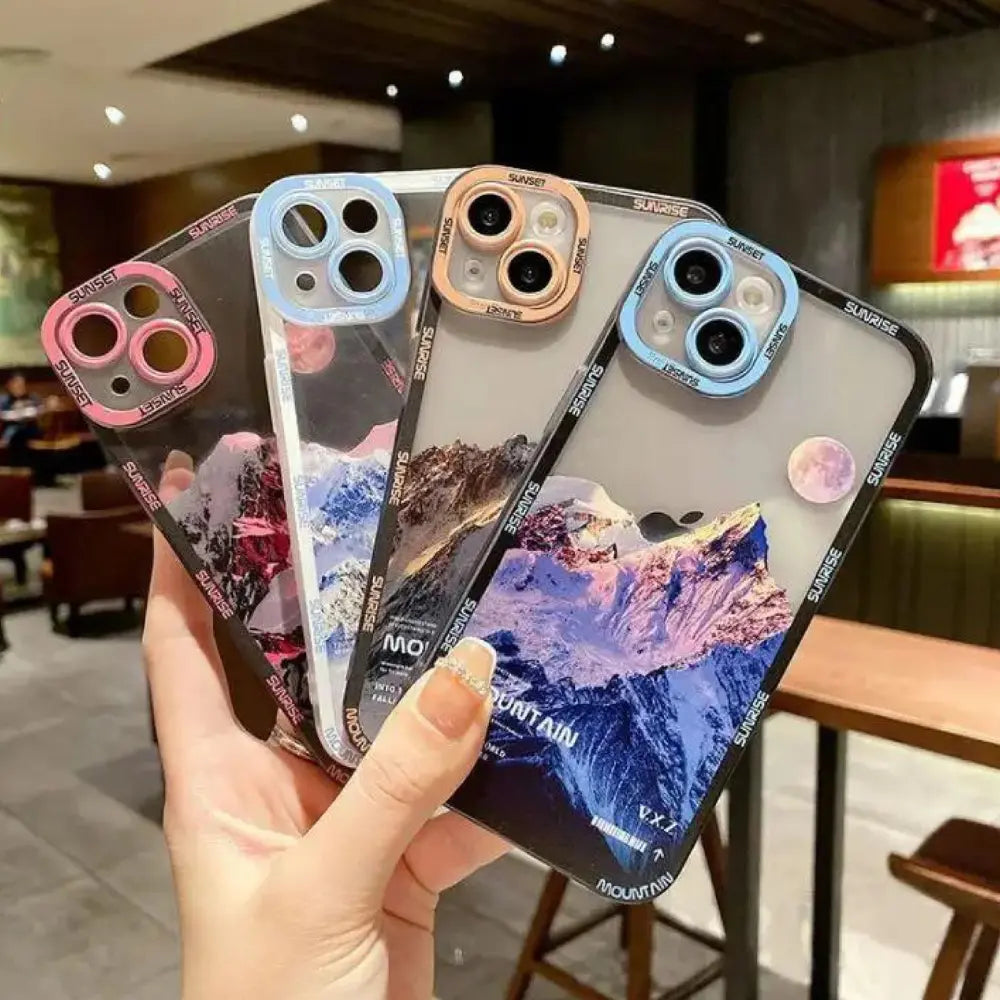 iPhone Xs Snow Mountain & Sunset Covers NAMO COVERS