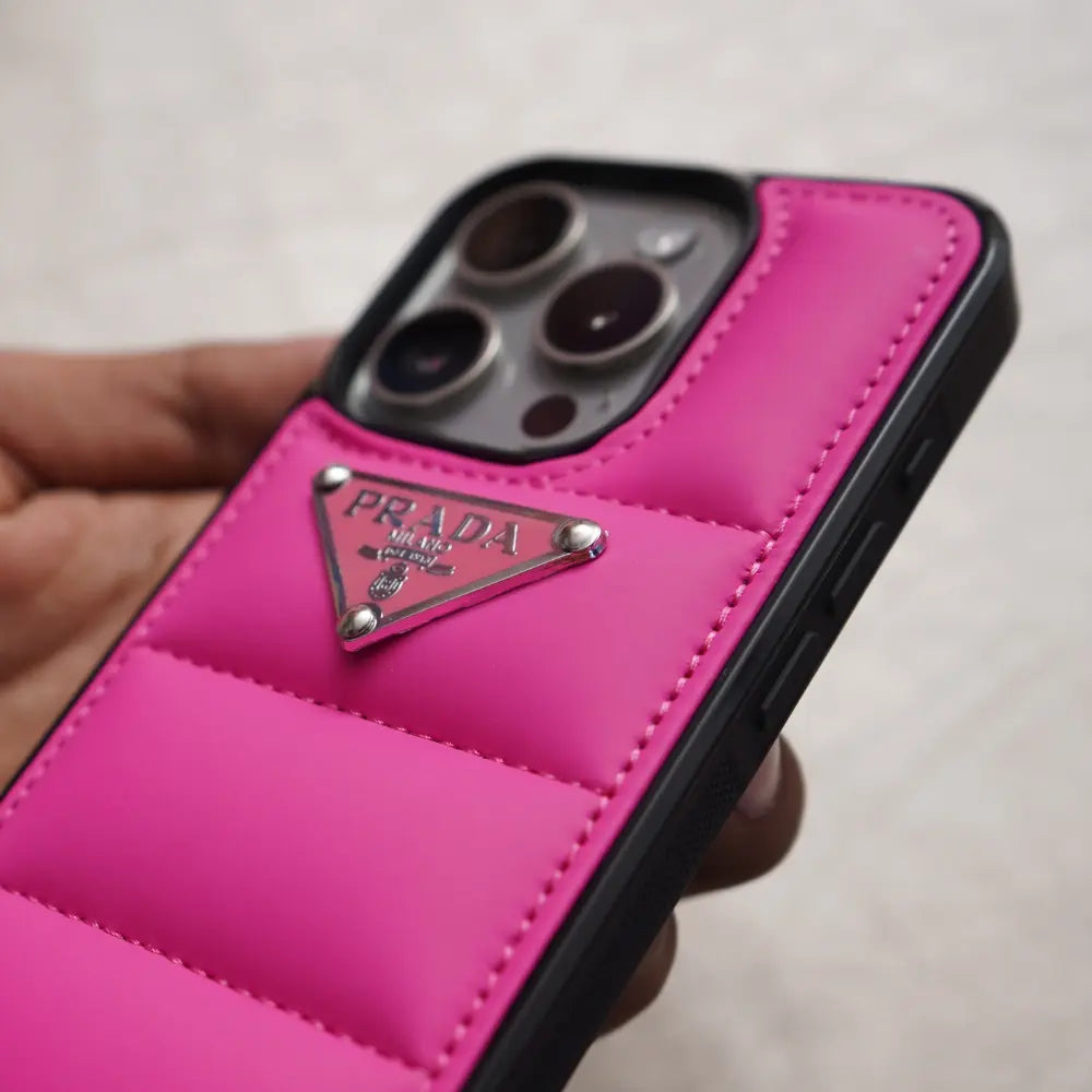 iPhone 11 Pro Pink Prada Puffer Case NAMO COVERS