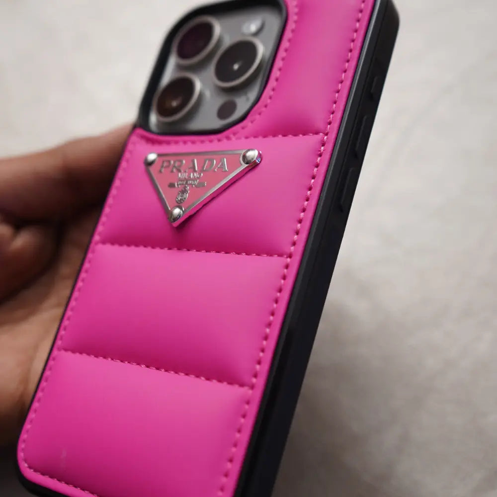 iPhone 11 Pro Max Pink Prada Puffer Case NAMO COVERS