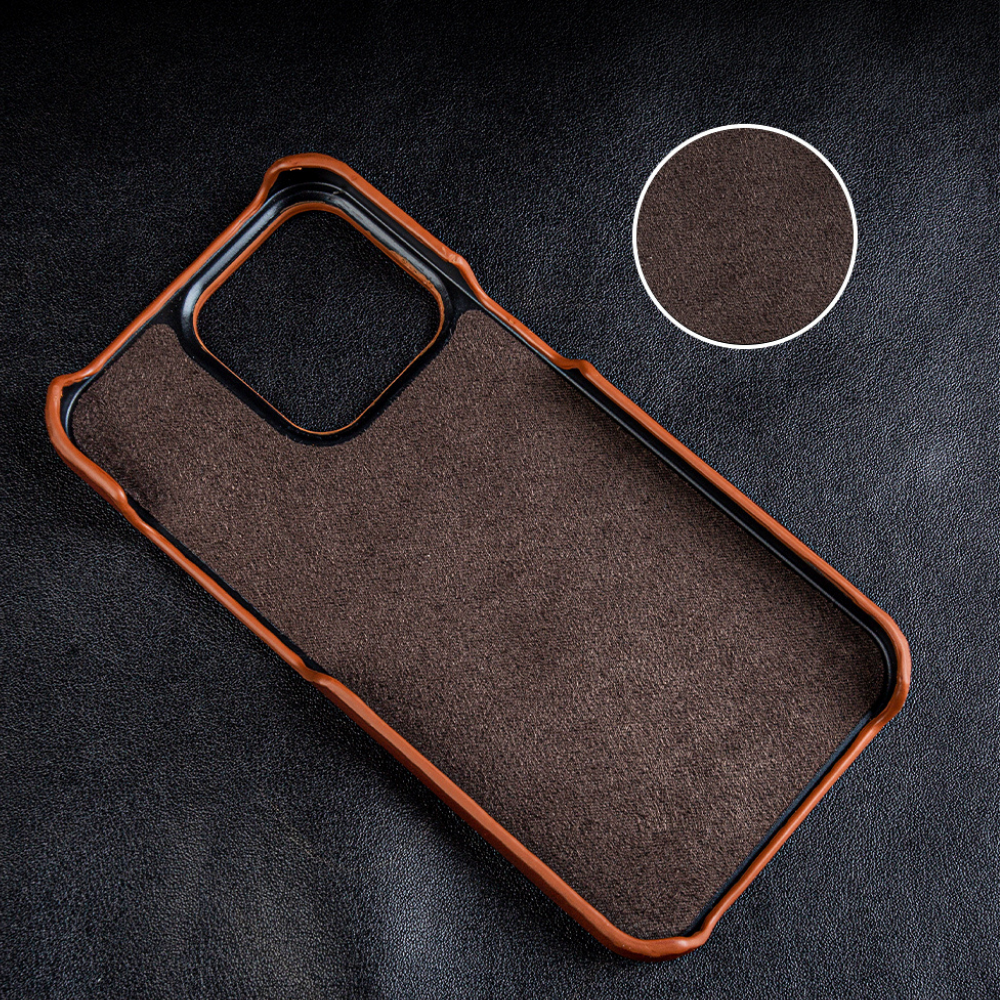iPhone 13 Mini Luxury Real Dark Blue Leather case without Magsafe (Top Grain Leather)