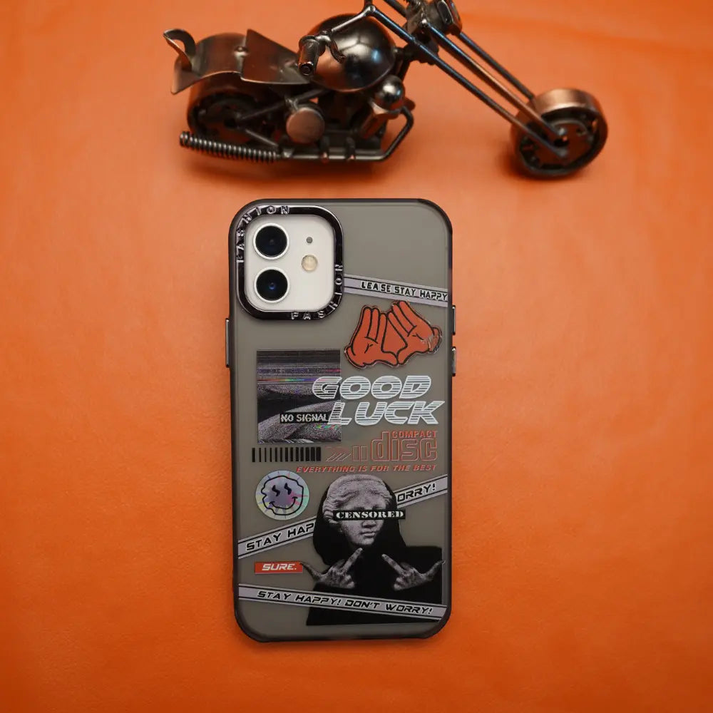 iPhone 12 Fashion Trendy Aesthetic Case Grey NAMO COVERS