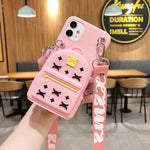 iPhone 15 Pro Max Pink Crossbody Purse Case NAMO COVERS