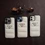 iPhone 14 Pro Max White Prada Puffer Case NAMO COVERS