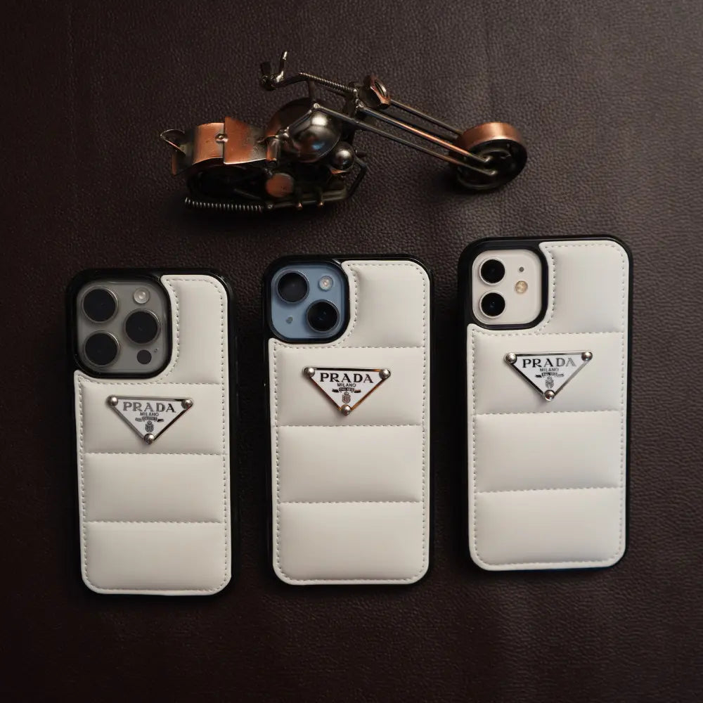 iPhone 12 Mini Case | White Prada NAMO COVERS