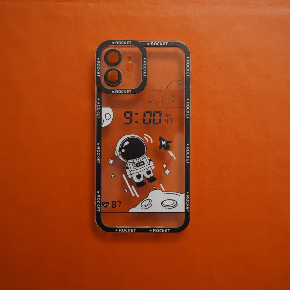 iPhone 11 Rising-Up Astronaut Cartoon Printed Case NAMO COVERS