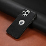 iPhone 13 Mini Leather Cover with Apple Logo Cut SS TRADERS