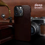 Shades of Glory Deep Brown Leather Case without Magsafe (Oil Wax Leather) NAMO COVERS