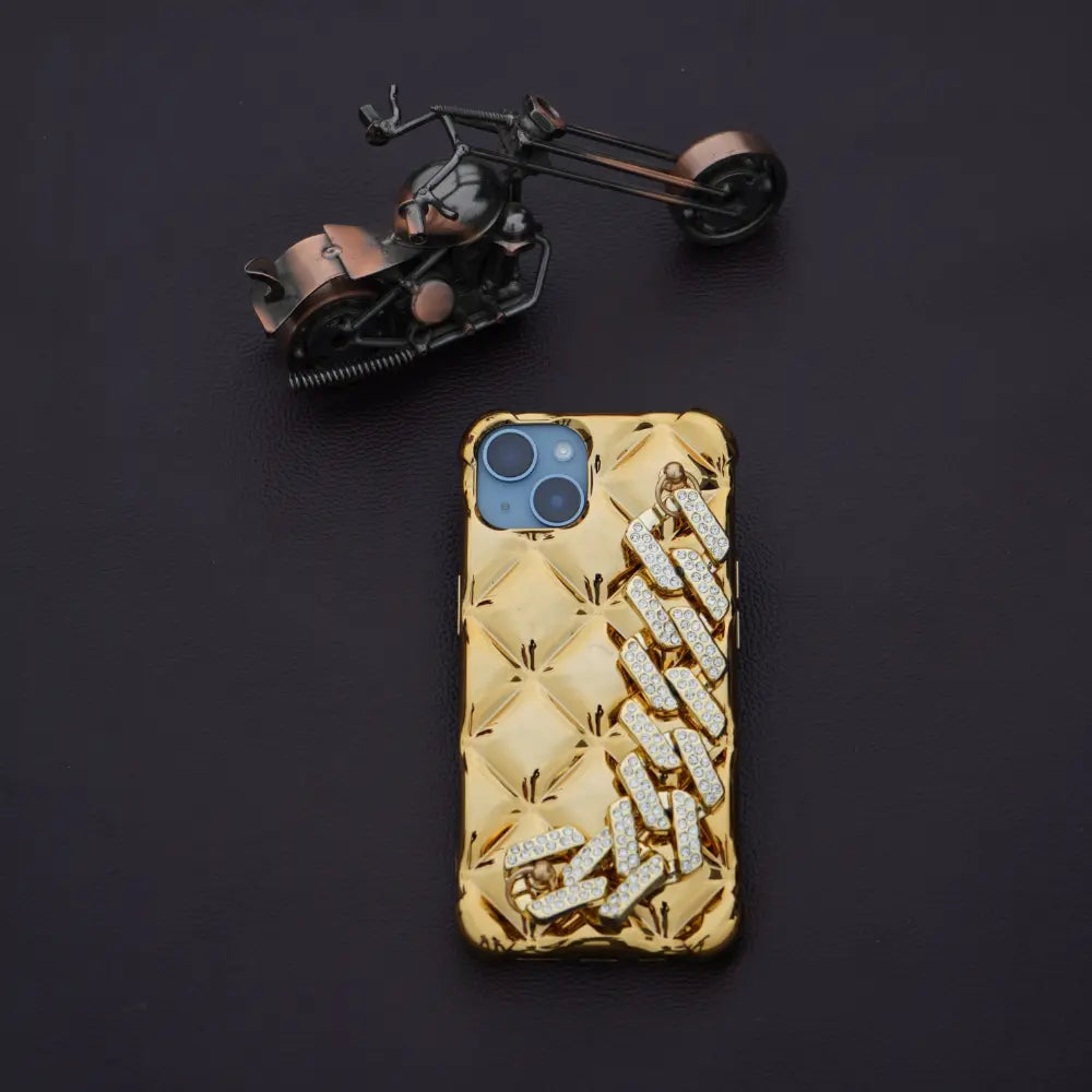 Gold Luxury Diamond Chain Strap Case for iPhone NAMO COVERS