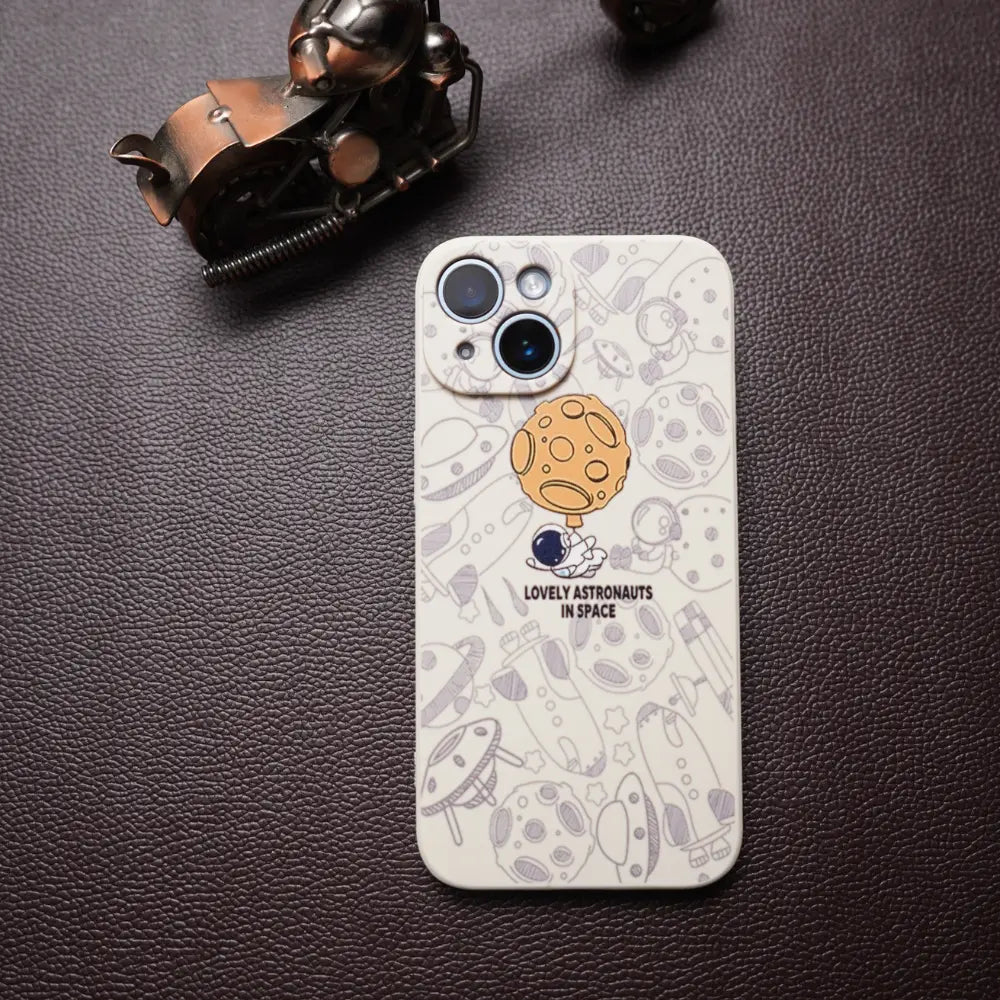 iPhone 13 Mini White Lovely Astronaut Case NAMO COVERS