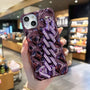 iPhone 15 Pro Max Purple Luxury Diamond Chain Strap Case NAMO COVERS