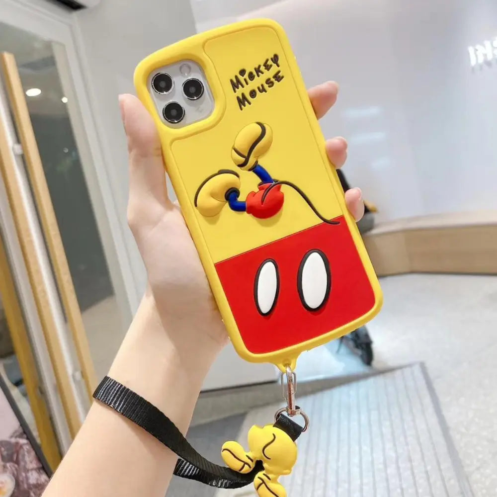 iPhone Xs Max Mickey Mouse Cover with Keychain SS TRADERS