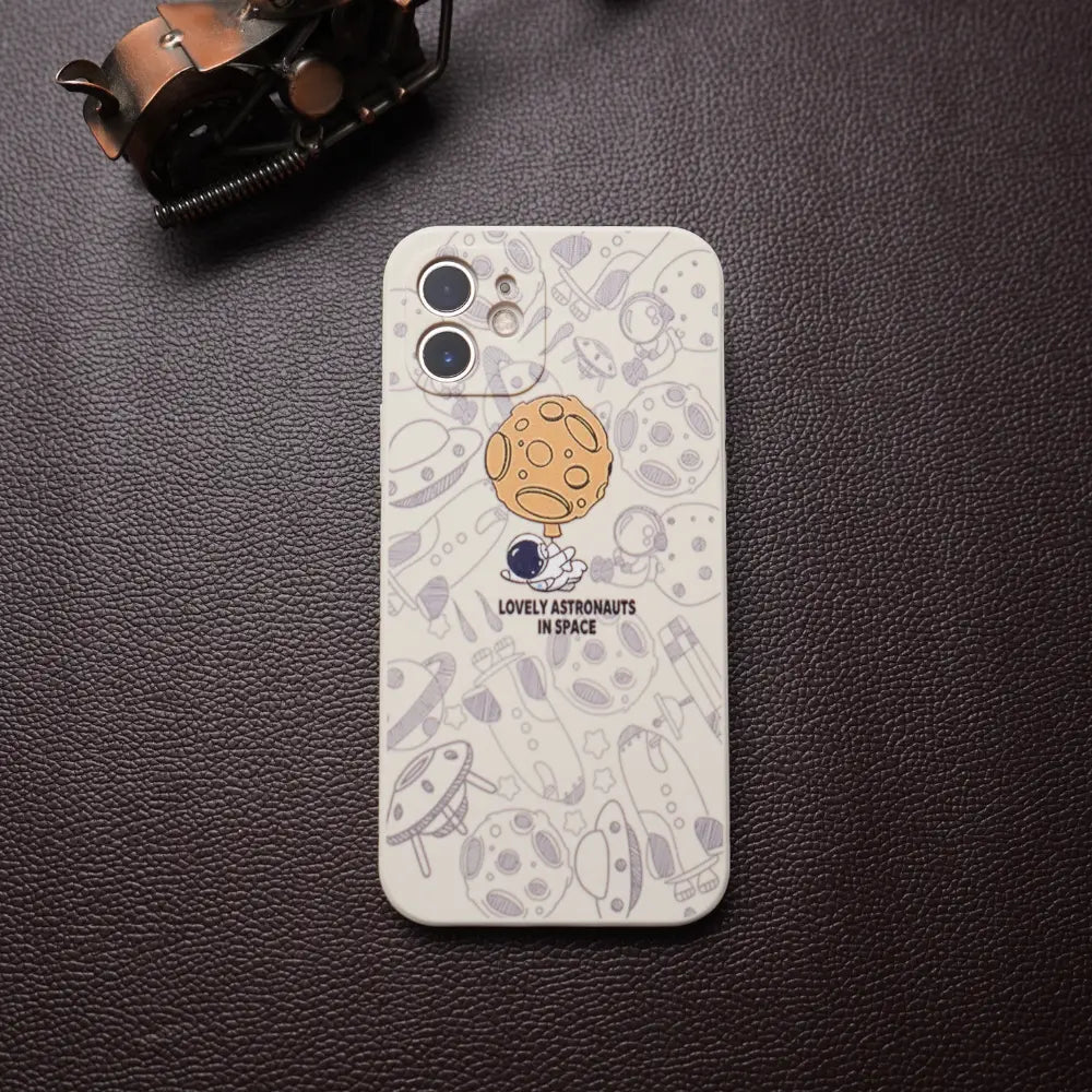 iPhone 11 White Lovely Astronaut Case NAMO COVERS