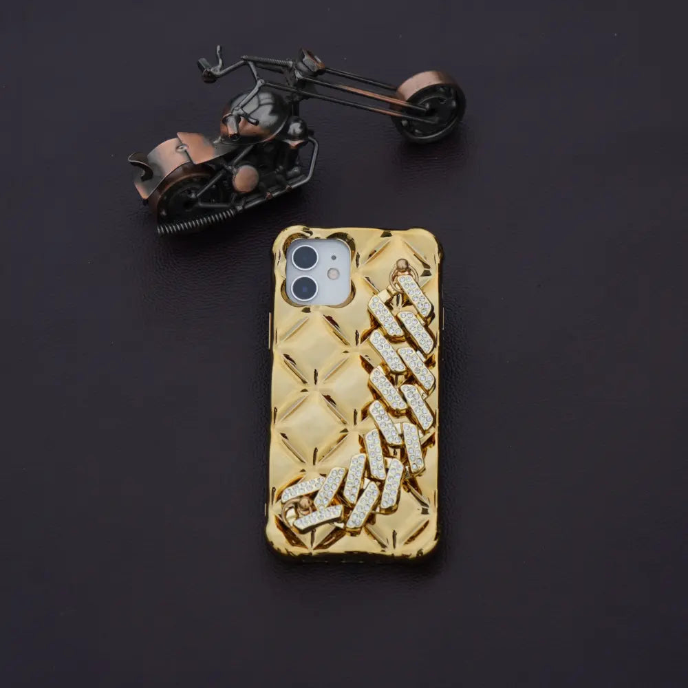 Gold Luxury Diamond Chain Strap Case for iPhone NAMO COVERS