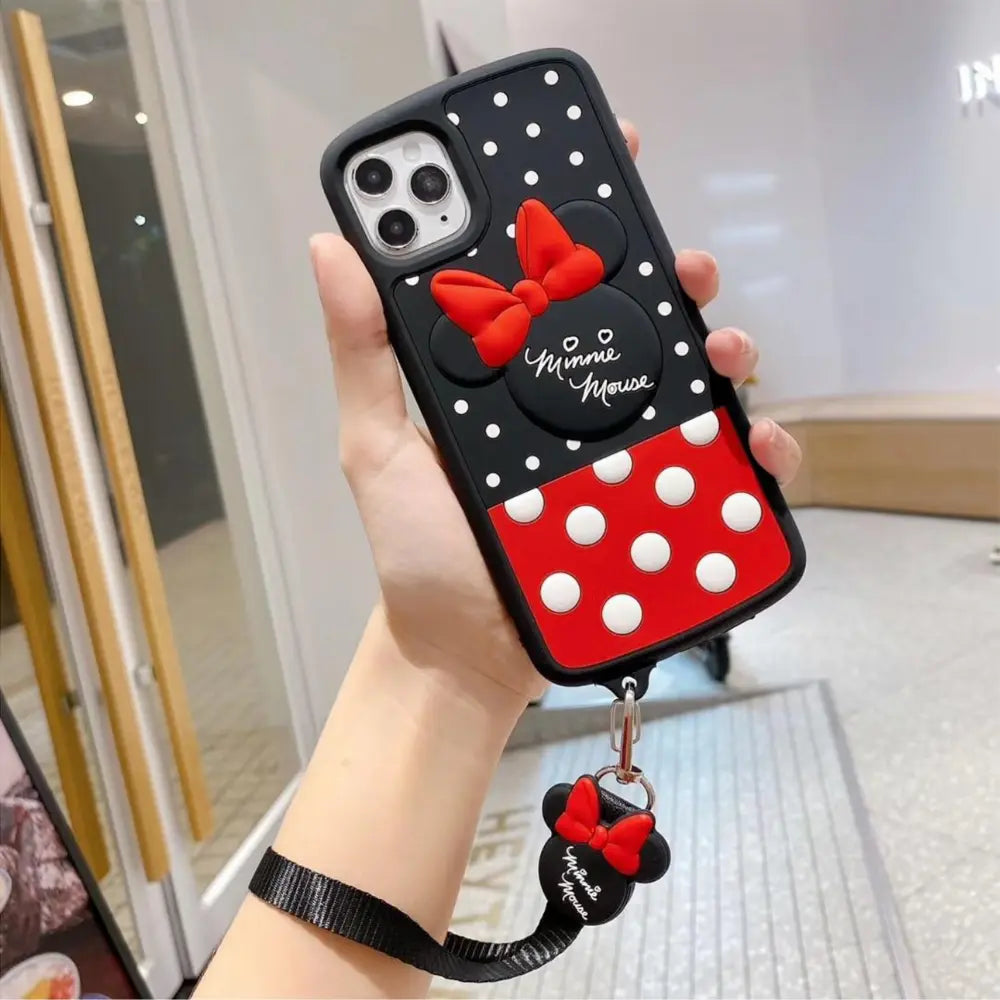 iPhone X Mickey Mouse Cover with Keychain SS TRADERS