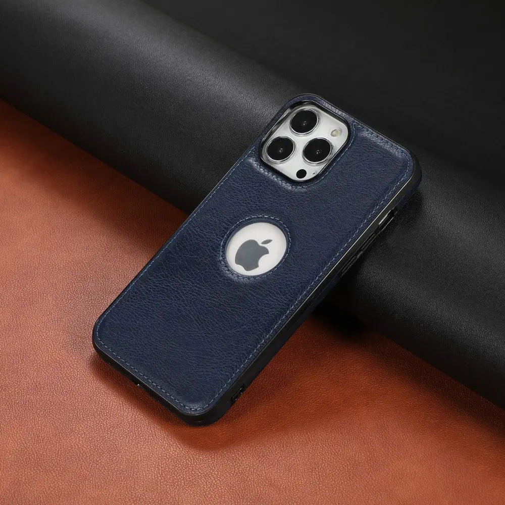 iPhone 11 Pro Leather Cover with Apple Logo Cut SS TRADERS