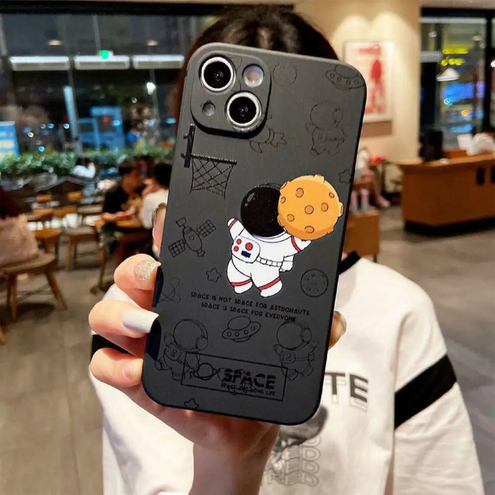 iPhone 8 Plus Space Astronaut Silicone Cover NAMO COVERS