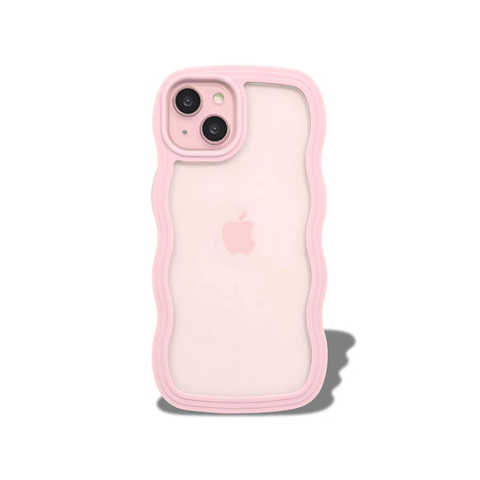 iPhone 15 Plus Wavy Case - Pink