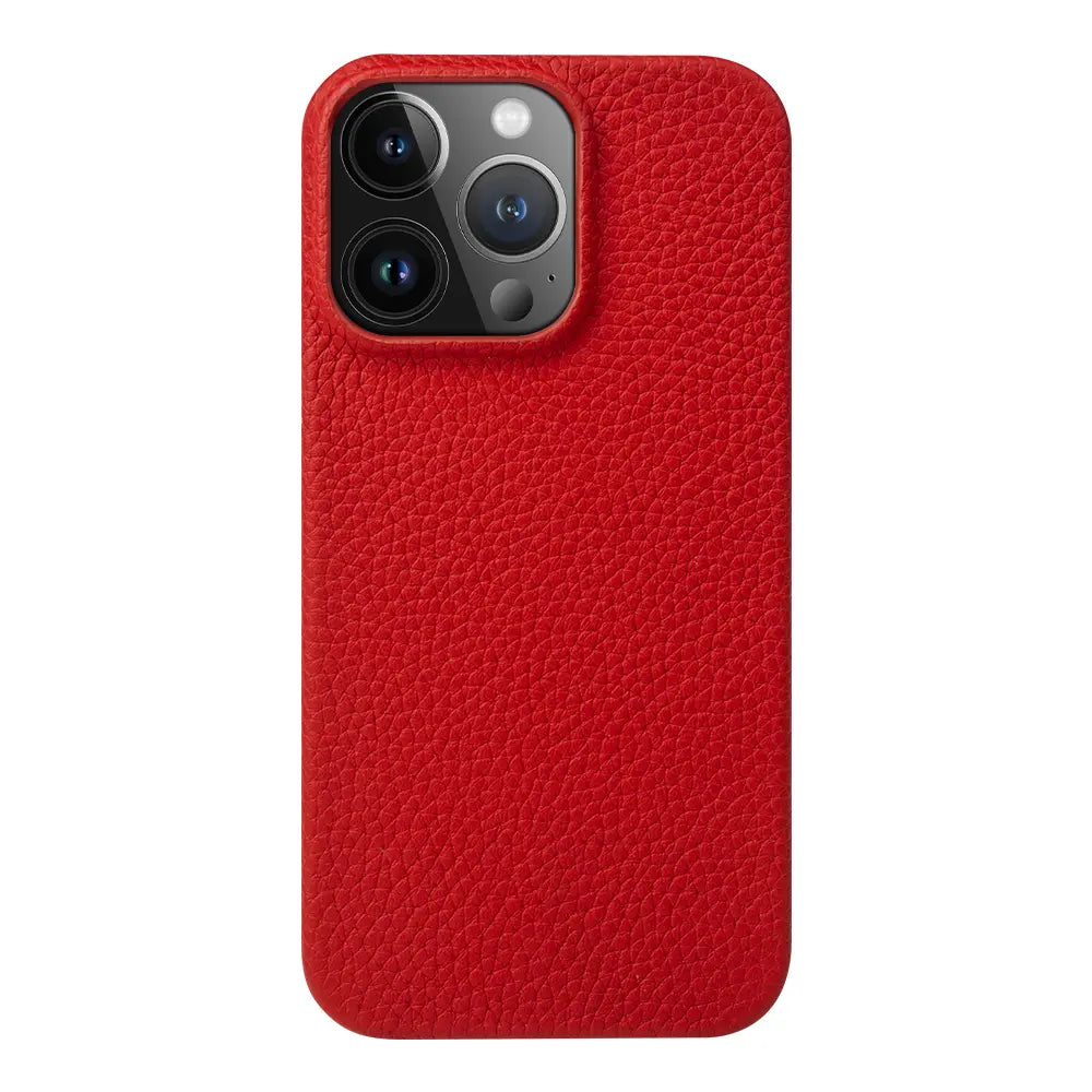 iPhone 11 Luxury Real Red Leather case without Magsafe (Top Grain Leather) NAMO COVERS