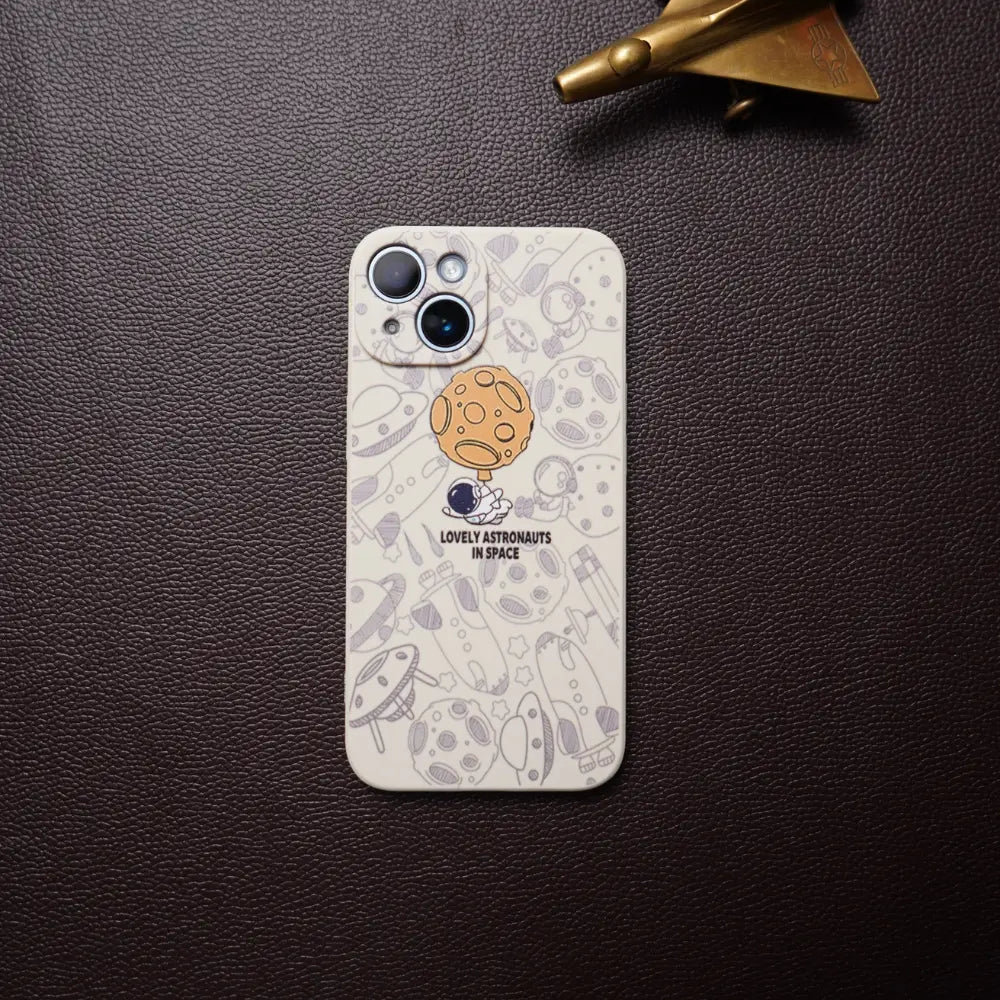 iPhone 13 Mini White Lovely Astronaut Case NAMO COVERS