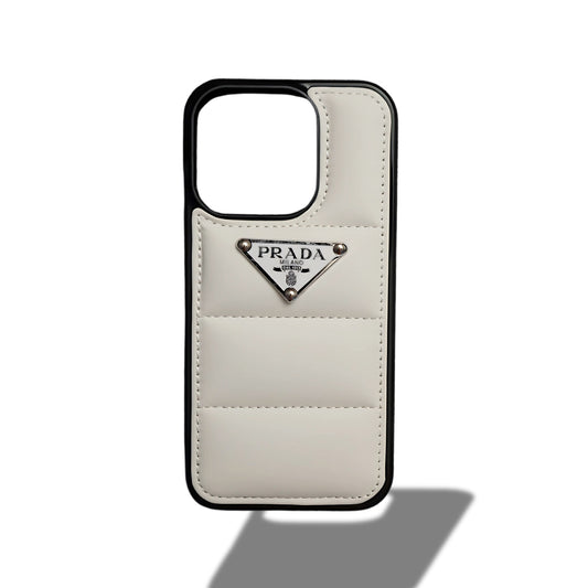 White Prada iPhone Case