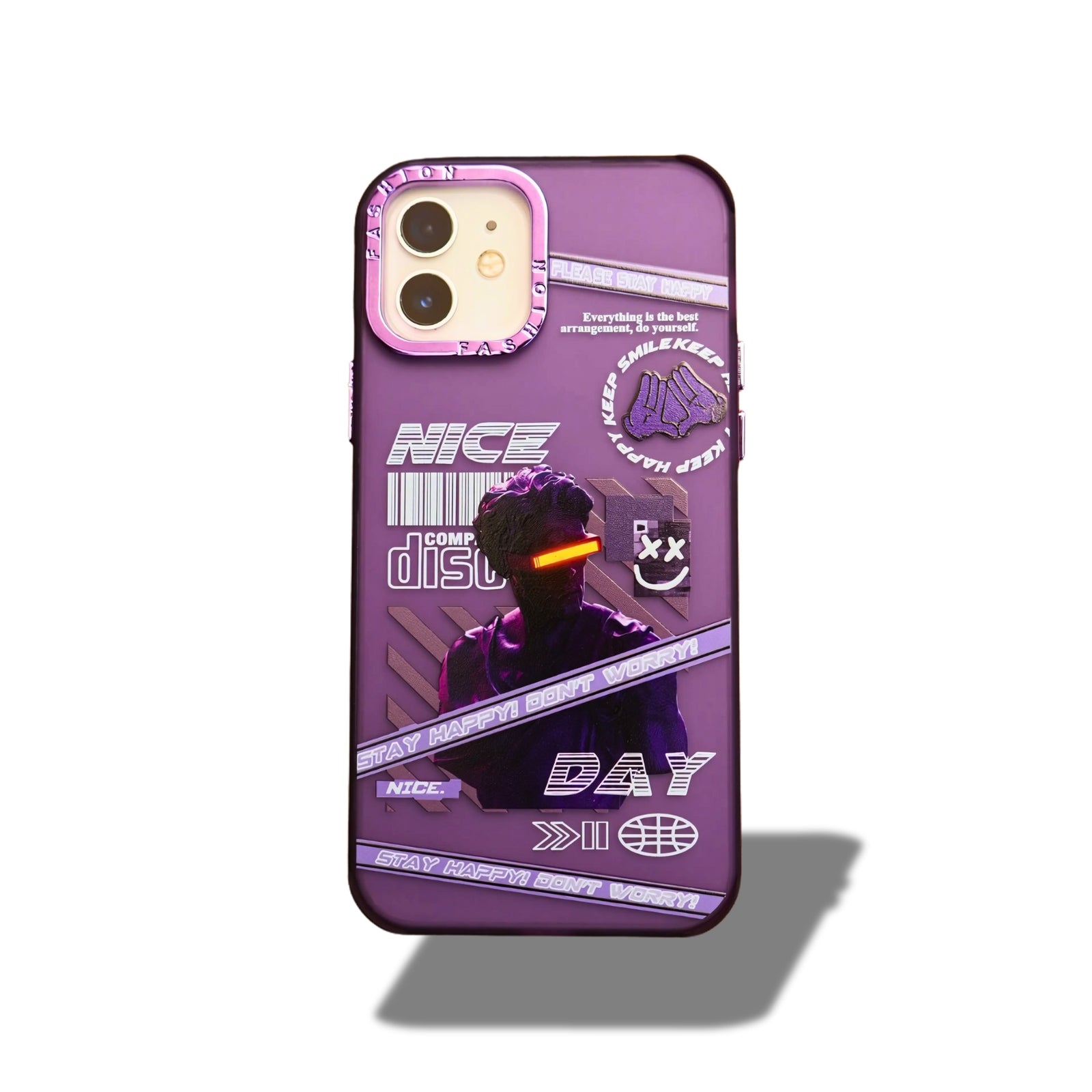 iPhone 12 GlitchSoul: Neon Purple