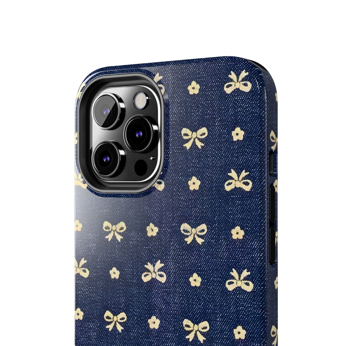 iPhone 14 Pro Case Cover | The Denim Blossoms | #1150