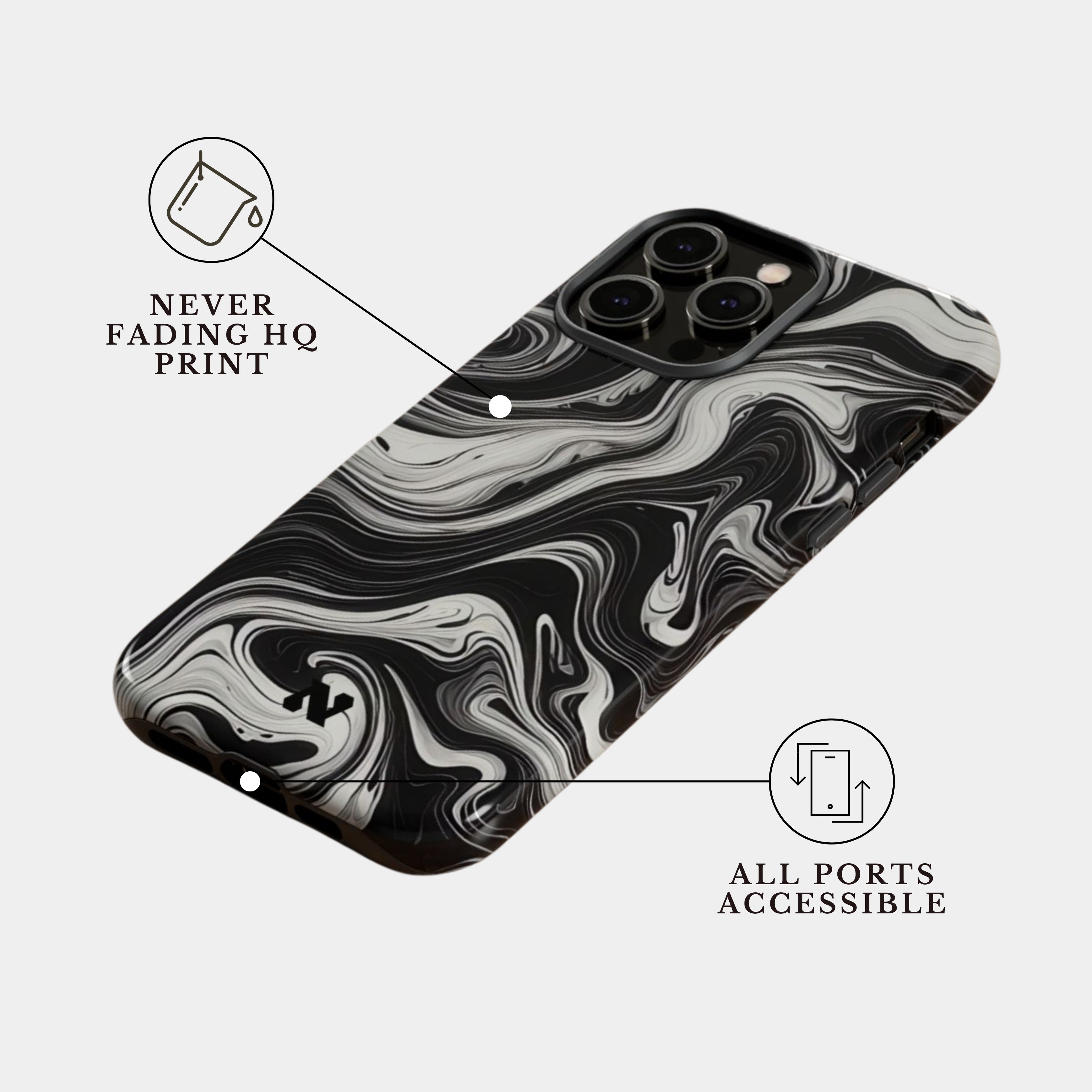 iPhone 16 Pro Case Cover | The Liquid Eclipse | #1188