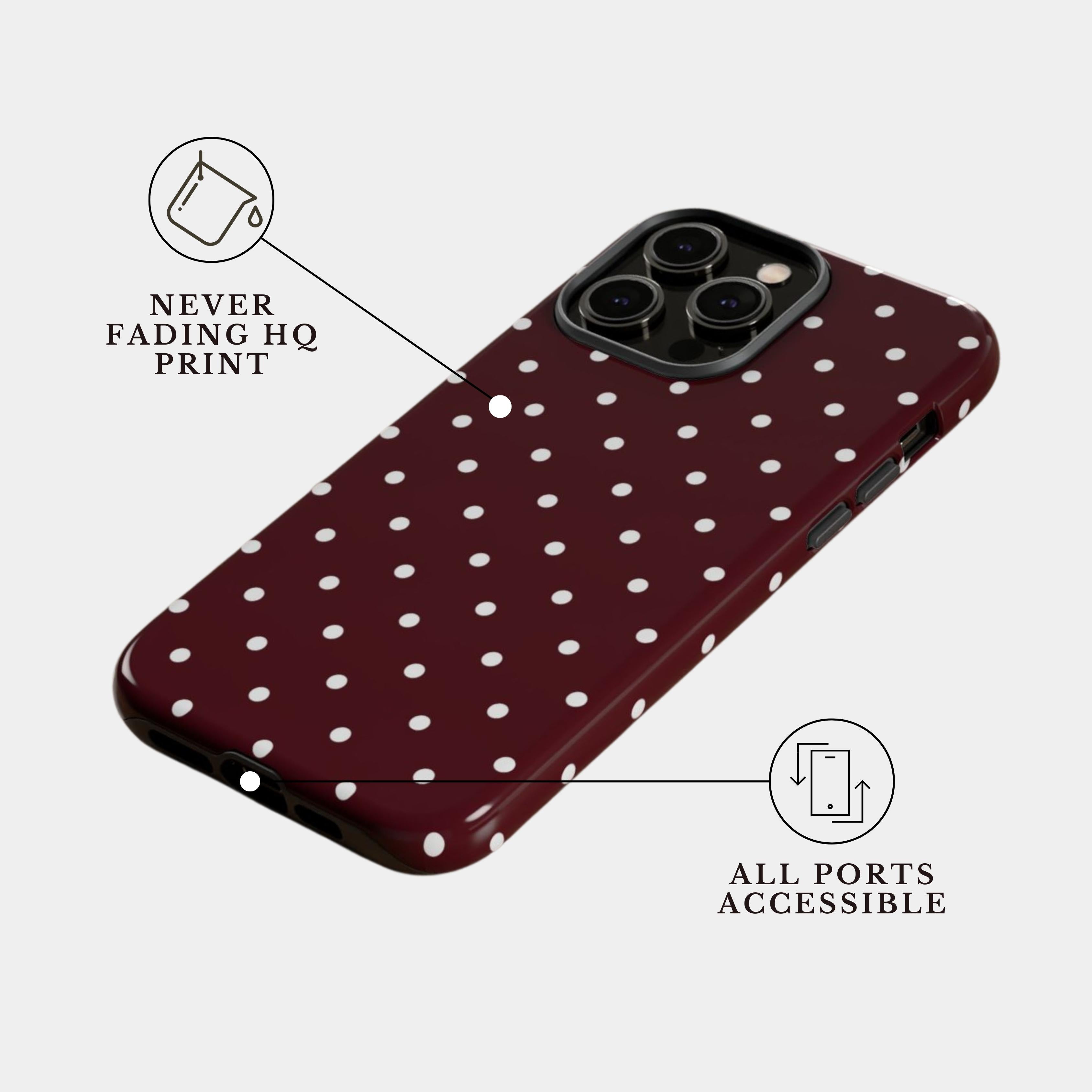 iPhone 16e Case Cover | The Classic Polka Dot | #1177