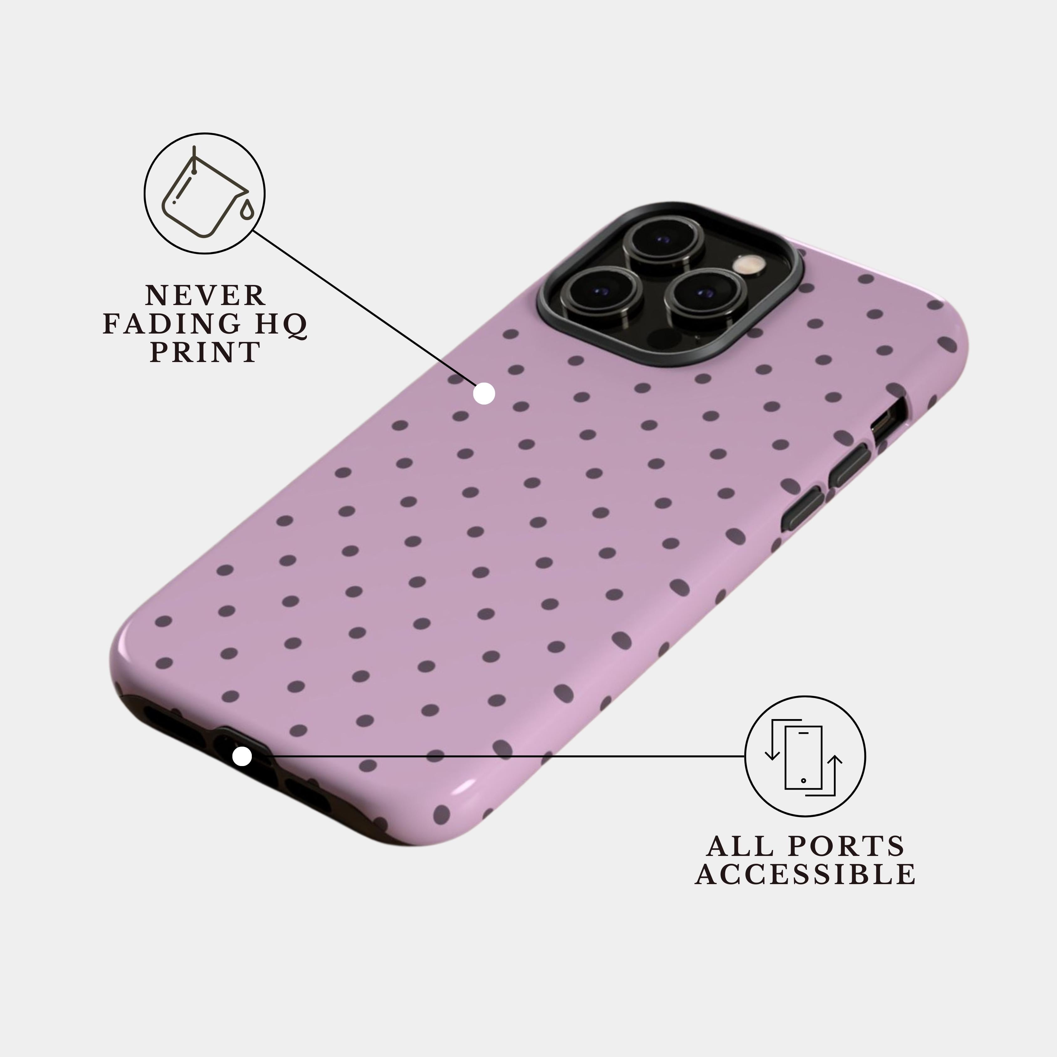 iPhone 17 Pro Max Case Cover | The Soft Polka | #1183