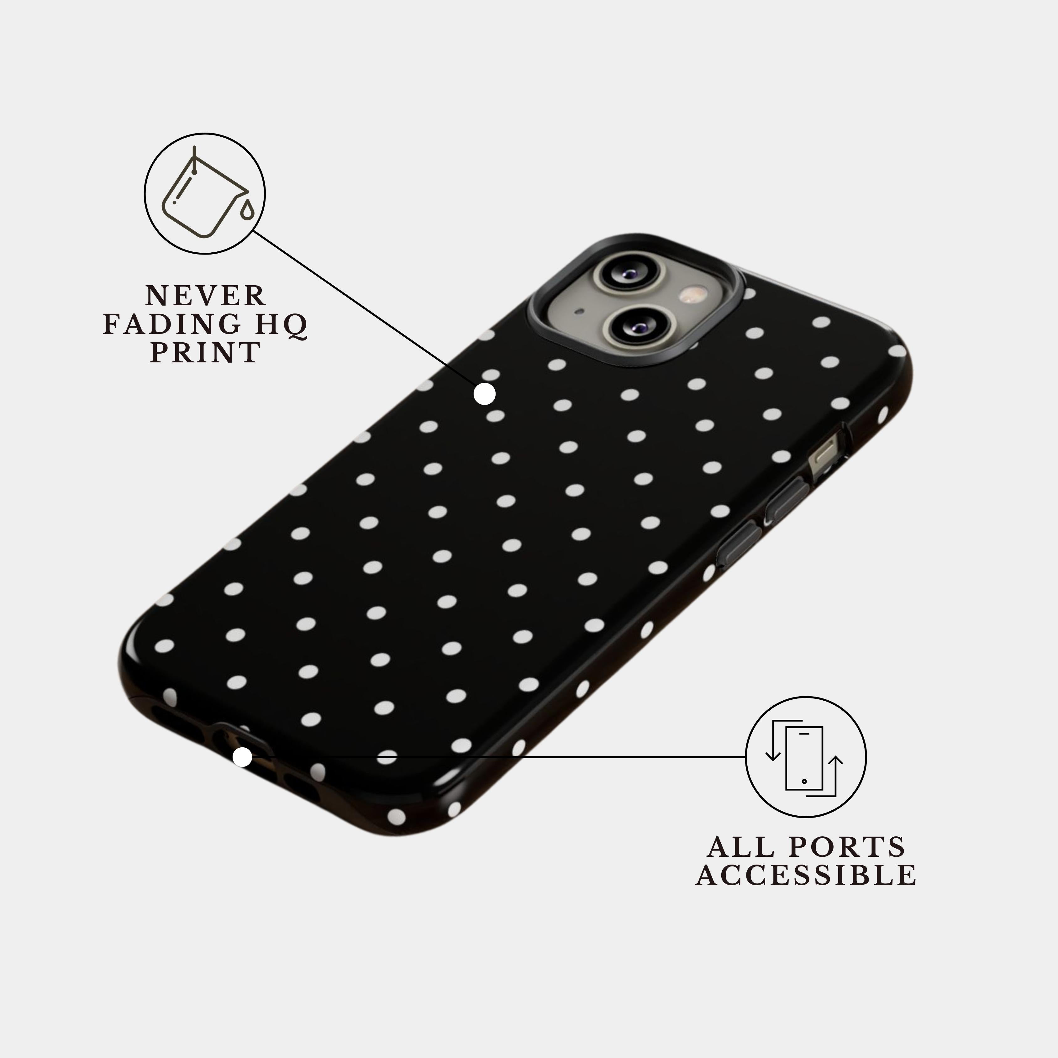 iPhone 14 Case Cover | The Midnight Dot | #1178