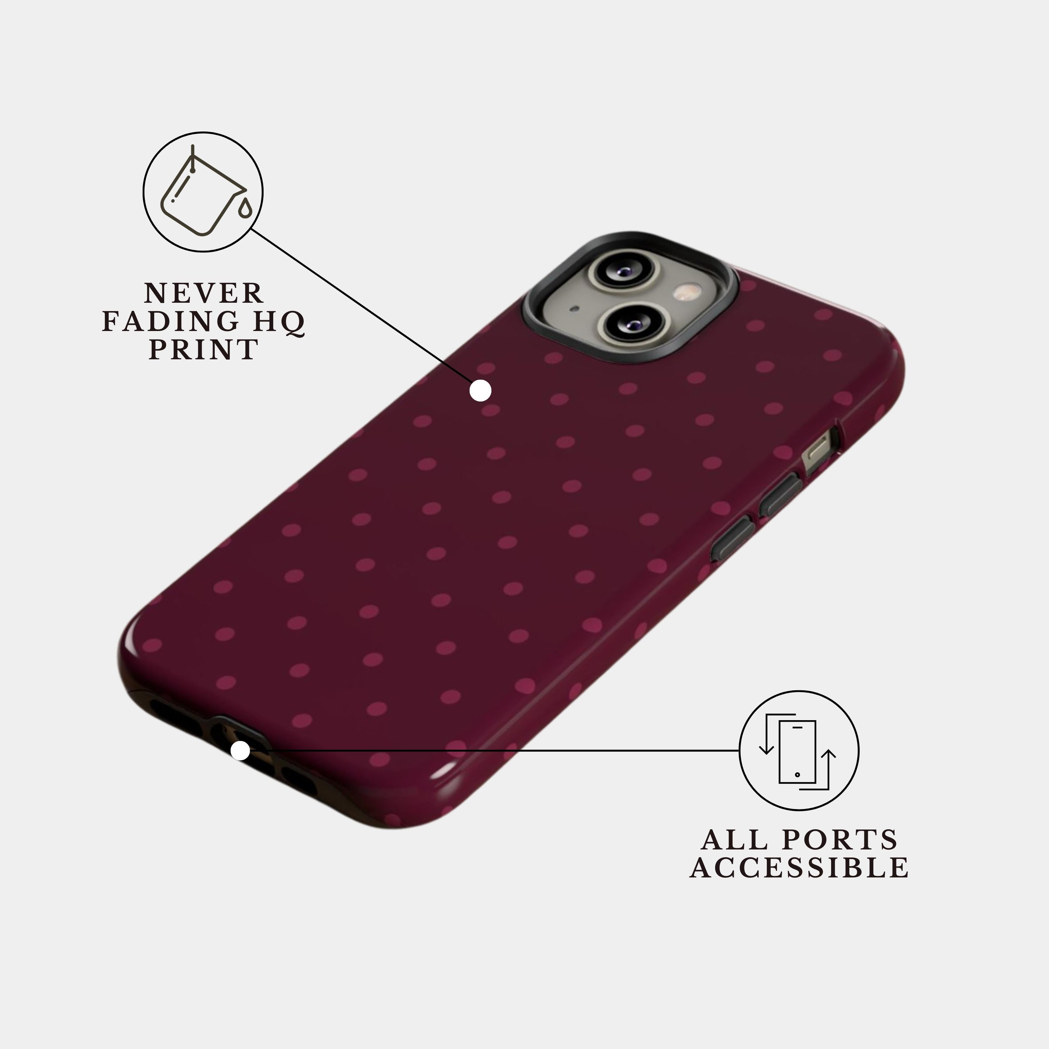 iPhone 13 mini Case Cover | The Wine Petals | #1186