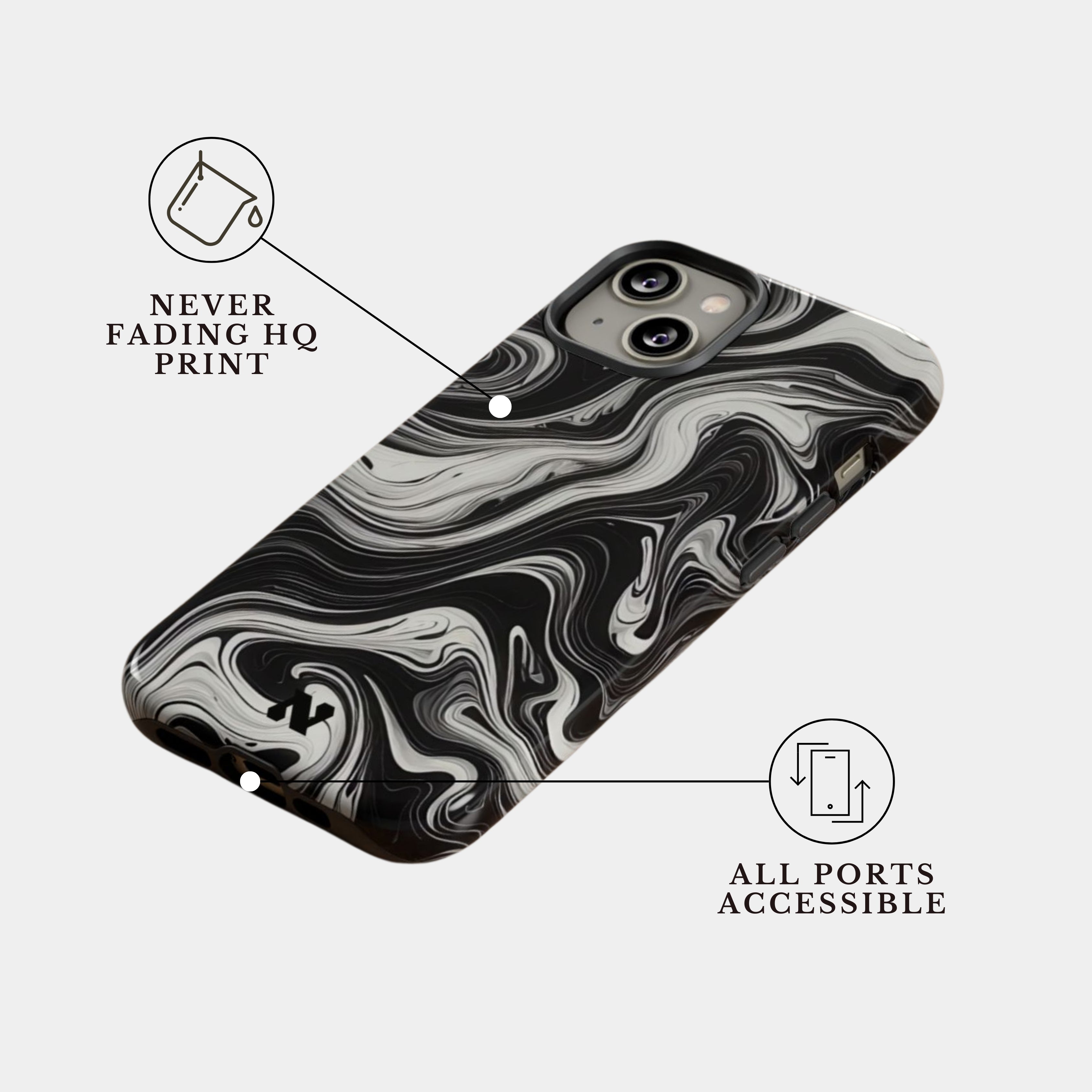 iPhone 16e Case Cover | The Liquid Eclipse | #1188