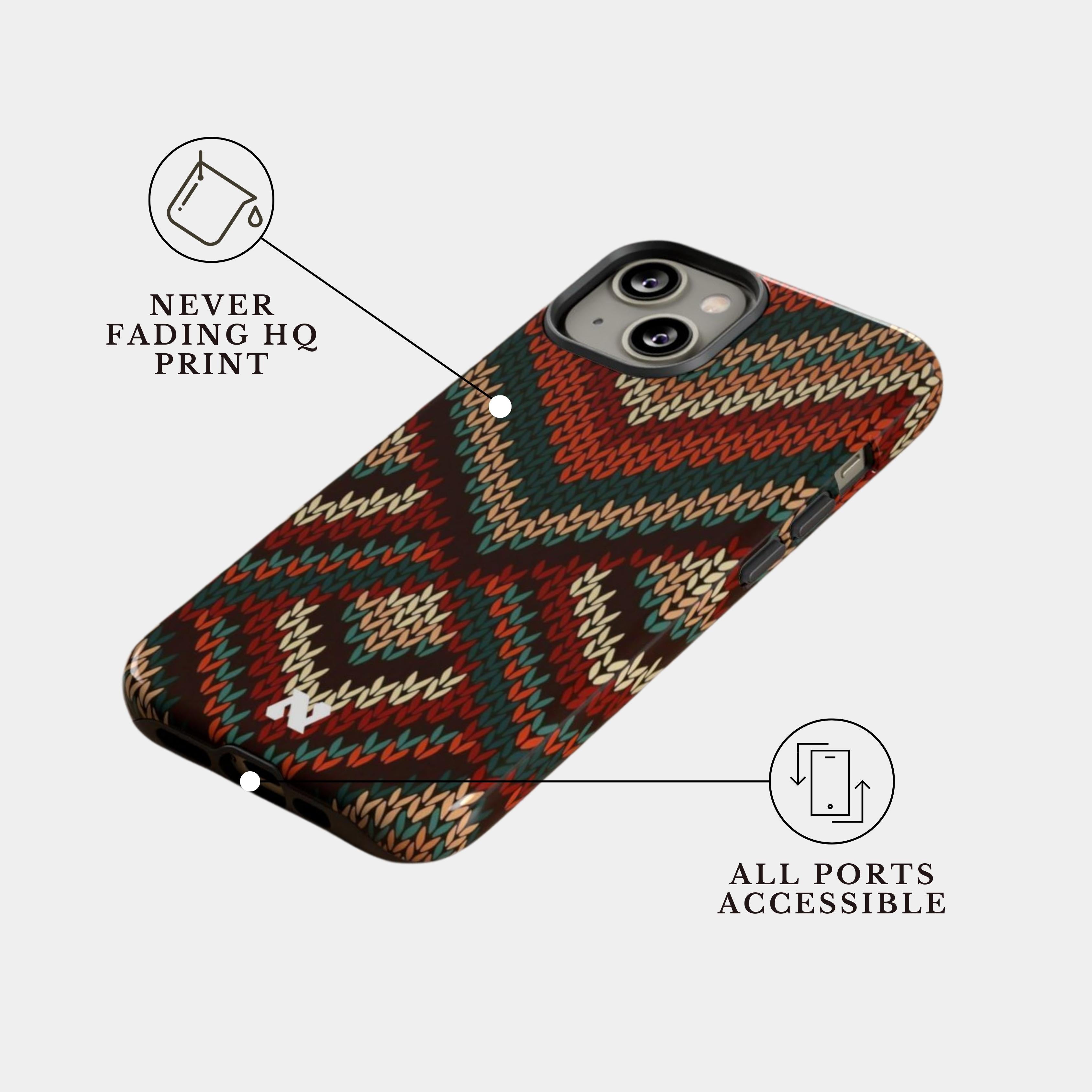 iPhone 15 Plus Case Cover | The Woven Ember | #1192