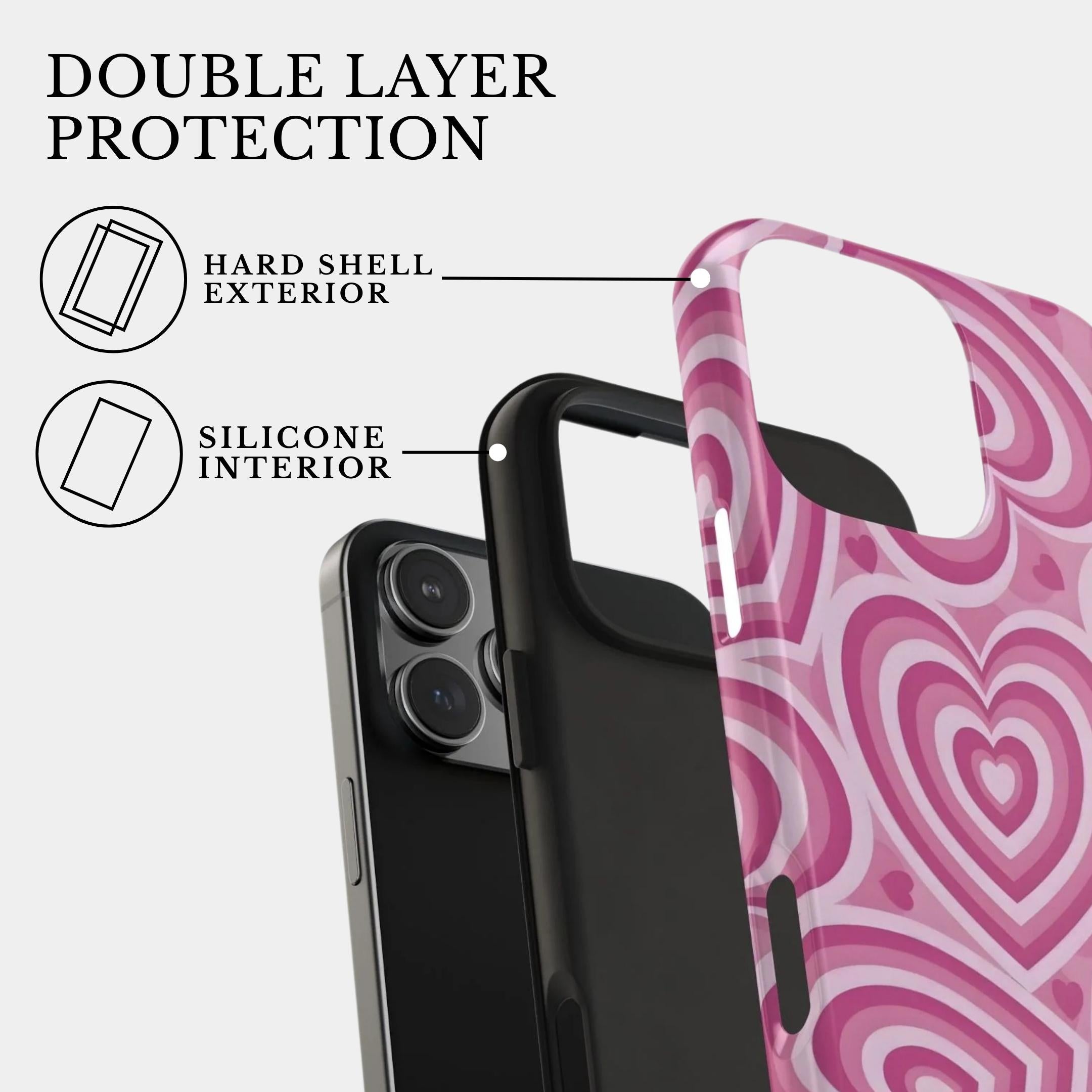 iPhone 16 plus Case Cover | The Blush Heart | #1016